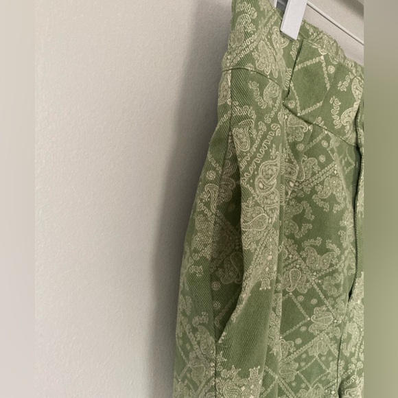 NWOT Lucy & Yak Green Paisley Trousers (W34/R) - Picture 7 of 9